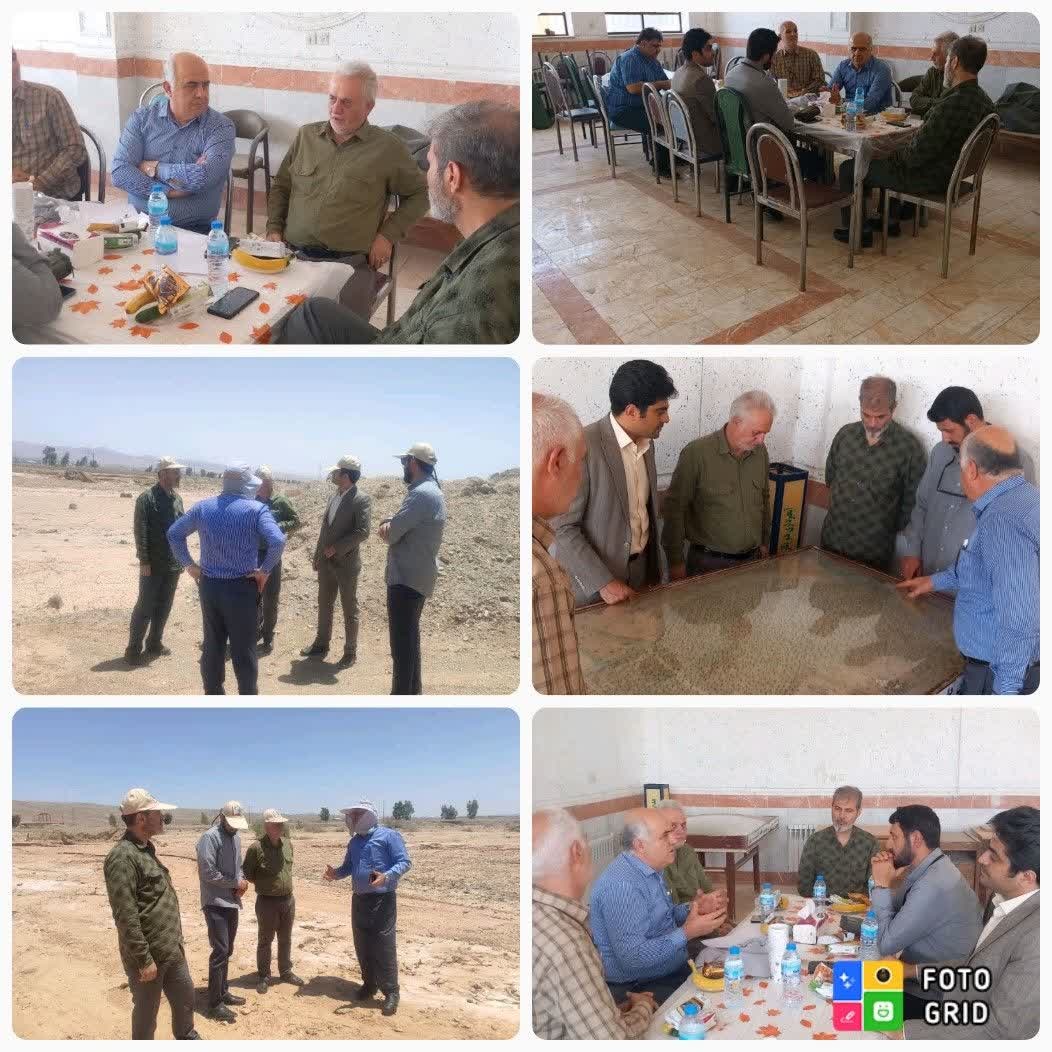 بازدید دكتر گرشاسبی معاون محترم برنامه‌ریزی و پشتیبانی پژوهشكده حفاظت خاك و آبخیزداری در معیت تعدادی از همكاران اداره كل بسیج وزارت جهاد كشاورزی